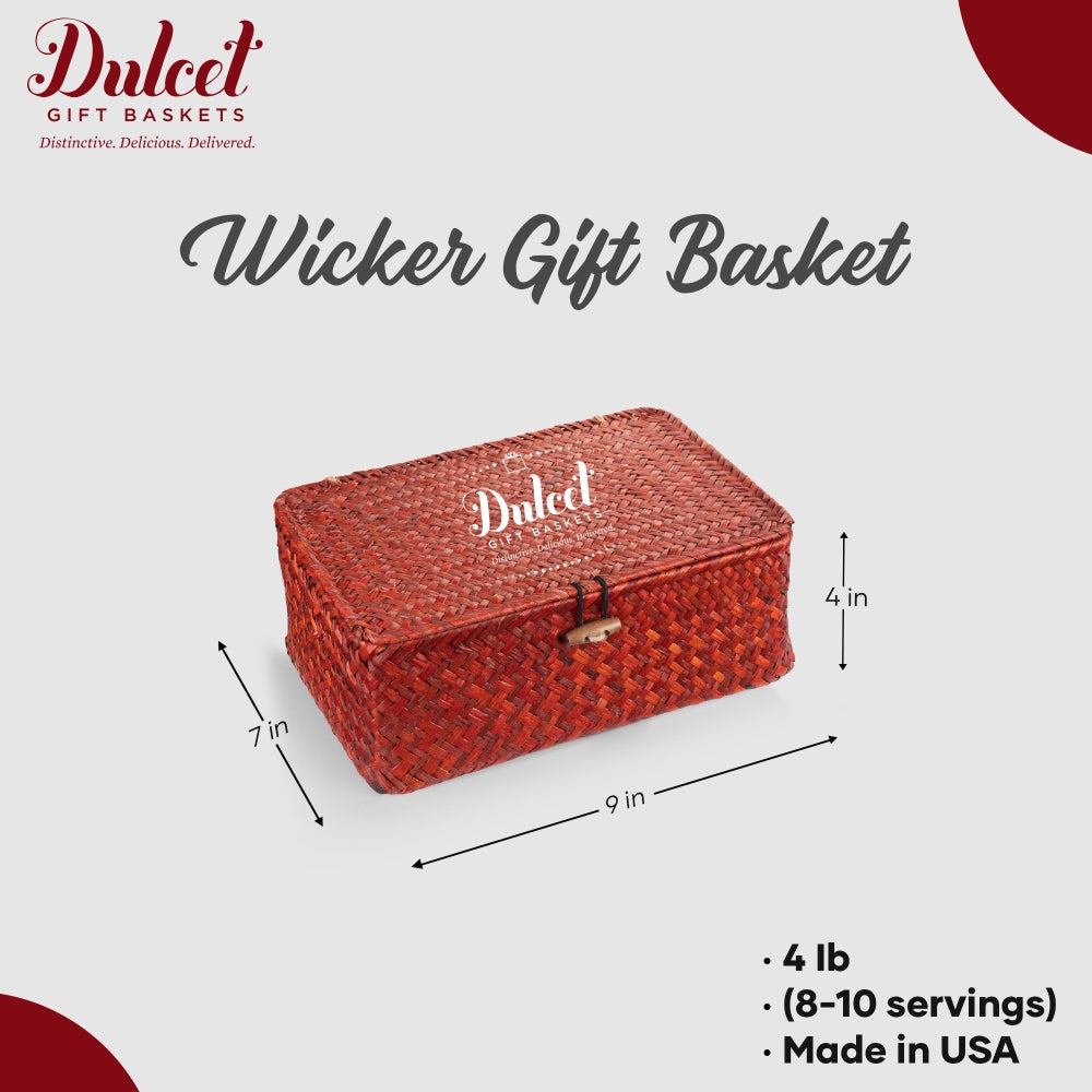 Happy Birthday Wicker Gift Basket - BIG FRENCHIES