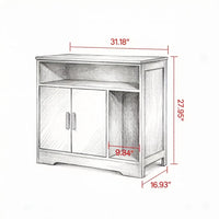 Wooden Cat Box Cabinet