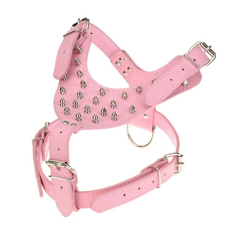 Large Dog Punk Style Rivet Chest Strap Explosion-proof Punch