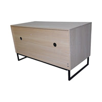 Modern Wooden Cat House with Scratching Mat - 47.64" x 21.46" x 25.98", 76.4 lbs