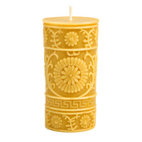 Luxury French Country Floral Pillar Candle