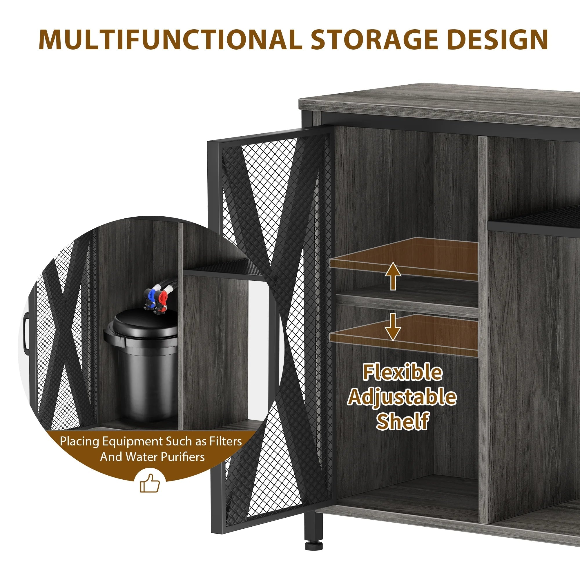 40-50 gallons Fish Tank Stand with Power Outlets - BIG FRENCHIES
