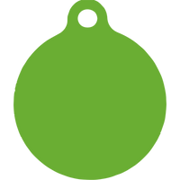 4 Leaf Clover HD Dog ID Tag