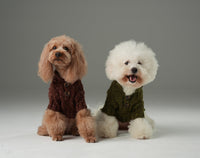 GLACIER PET SWEATER - BURGUNDY