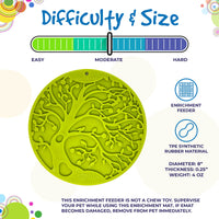 Tree of Life eMat - Enrichment Lick Mat For Dogs and Cats - With Suction Cups | Tree Design | USA Made - BIG FRENCHIES