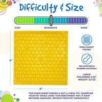 Honeycomb eMat - Enrichment Lick Mat for Dogs and Cats | eMat Enrichment Toy for Anxiety Relief | SodaPup - BIG FRENCHIES
