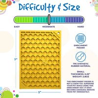 Honeycomb eMat - Enrichment Lick Mat for Dogs and Cats | eMat Enrichment Toy for Anxiety Relief | SodaPup - BIG FRENCHIES