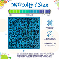 Jigsaw Puzzle eMat - Enrichment Lick Mat for Dogs and Cats | eMat Enrichment Toy for Anxiety Relief | USA Made - BIG FRENCHIES