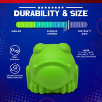 Bull Frog Dog Chew Toy & Treat Dispenser - USA Made | SodaPup - BIG FRENCHIES