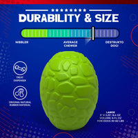 Dinosaur Egg Dog Chew Toy & Treat Dispenser - USA Made | SodaPup - BIG FRENCHIES