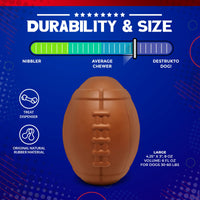 Football Dog Chew Toy & Treat Dispenser - USA Made | SodaPup - BIG FRENCHIES