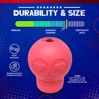Sugar Skull Dog Chew Toy & Treat Dispenser - USA Made | SodaPup - BIG FRENCHIES