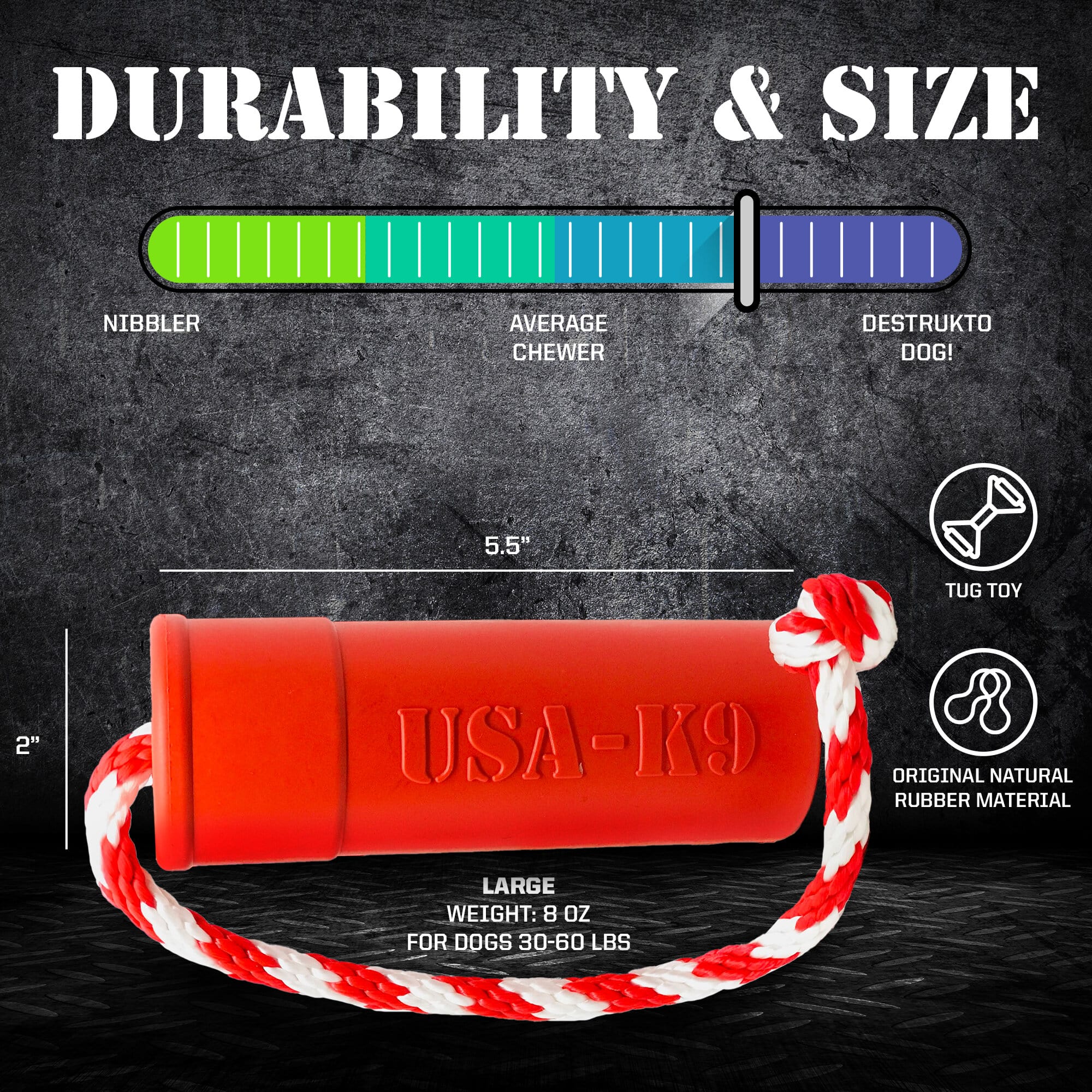 USA-K9 Firecracker Floating Training Dummy | K9 Handler Reward Toy | Red | USA Made - BIG FRENCHIES