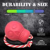 USA-K9 Skull Dog Chew Toy & Treat Dispenser - Made in USA | SodaPup - BIG FRENCHIES
