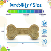 Bone eChew Ultra Durable Nylon Dog Chew Toy for Aggressive Chewers | USA Made - BIG FRENCHIES