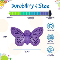 Butterfly Nylon Chew & Enrichment Toy | 2-in-1 for Aggressive Chewers | SodaPup - BIG FRENCHIES