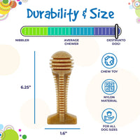 Honey Bone Dental Tower Nylon Chew Toy for Aggressive Chewers | USA Made - BIG FRENCHIES
