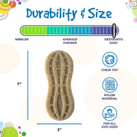 Peanut Nylon Dog Chew Toy | Ultra-Durable for Aggressive Chewers | SodaPup - BIG FRENCHIES