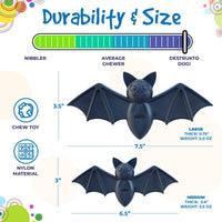 Vampire Bat Nylon Dog Chew Toy for Aggressive Chewers | USA Made & FDA Compliant - BIG FRENCHIES