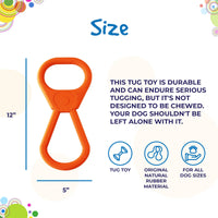 Pop Top Rubber Tug Toy for Interactive Play | Heavy Chewers | USA Made | SodaPup - BIG FRENCHIES