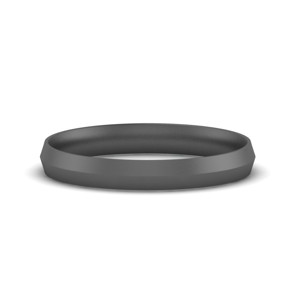 4 mm Comfort Fit Knife Edge Mens Band
