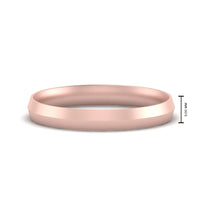 4 mm Comfort Fit Knife Edge Mens Band