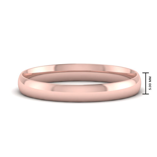 5 mm Wedding Band Classic Comfort Fit