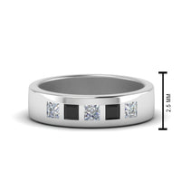 Flat Flush Set Mens Wedding Band
