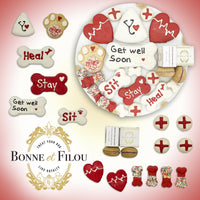 Get Well Soon Themed Dog Treats Gift Box - BIG FRENCHIES