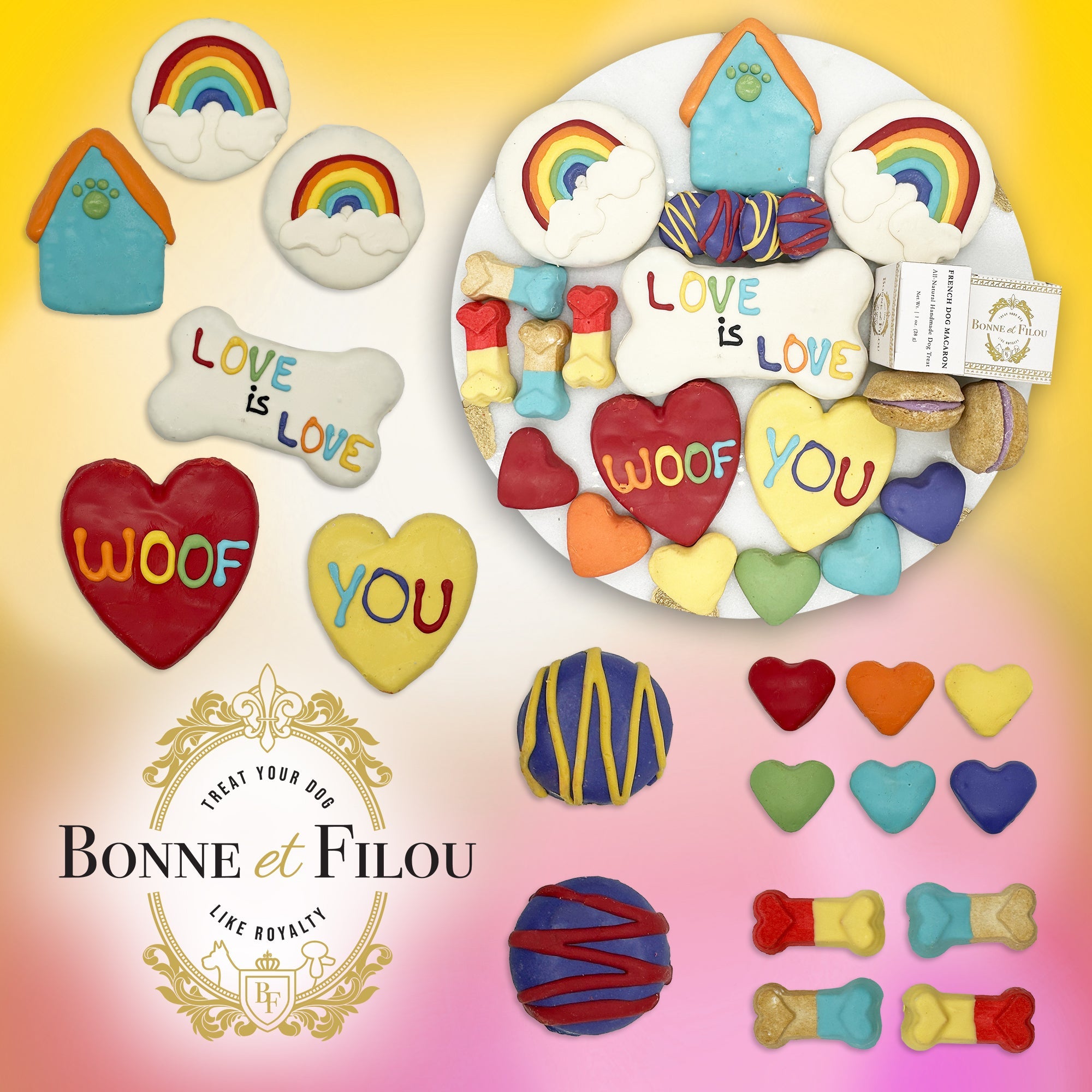 Pride Themed Dog Treats Gift Box - BIG FRENCHIES