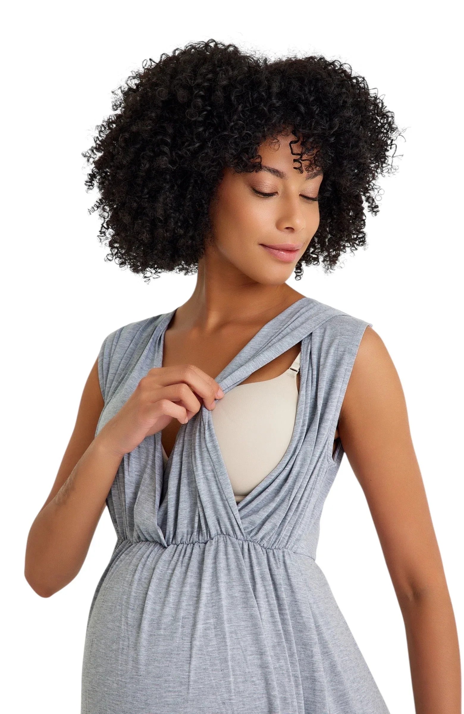 Sleep Well Maternity/Nursing Nightgown & Robe Set - BIG FRENCHIES
