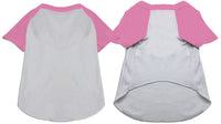 Custom Screen Print Raglan Shirt for Dogs Cats Pets