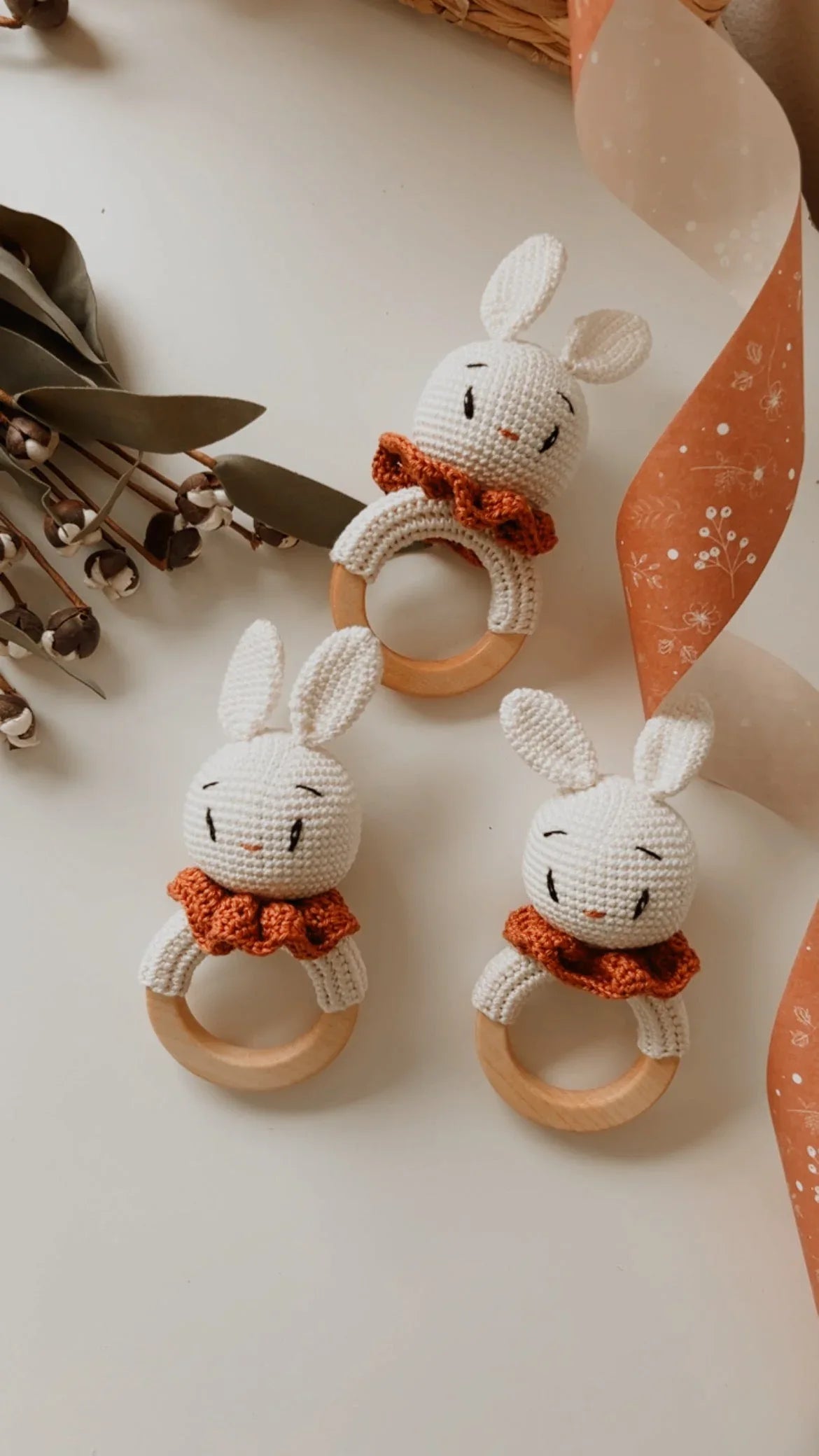 Bunny Rattle Teether (Gender Neutral Bunny) - BIG FRENCHIES