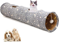 Cat Tunnel Tube with Plush Ball Toys Collapsible - BIG FRENCHIES