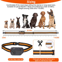 1Pc 984FT Dog Training Collar IP65 Waterproof Pet Beep Vibration Electric Shock Collar 3 Channels Rechargeable Transmitt
