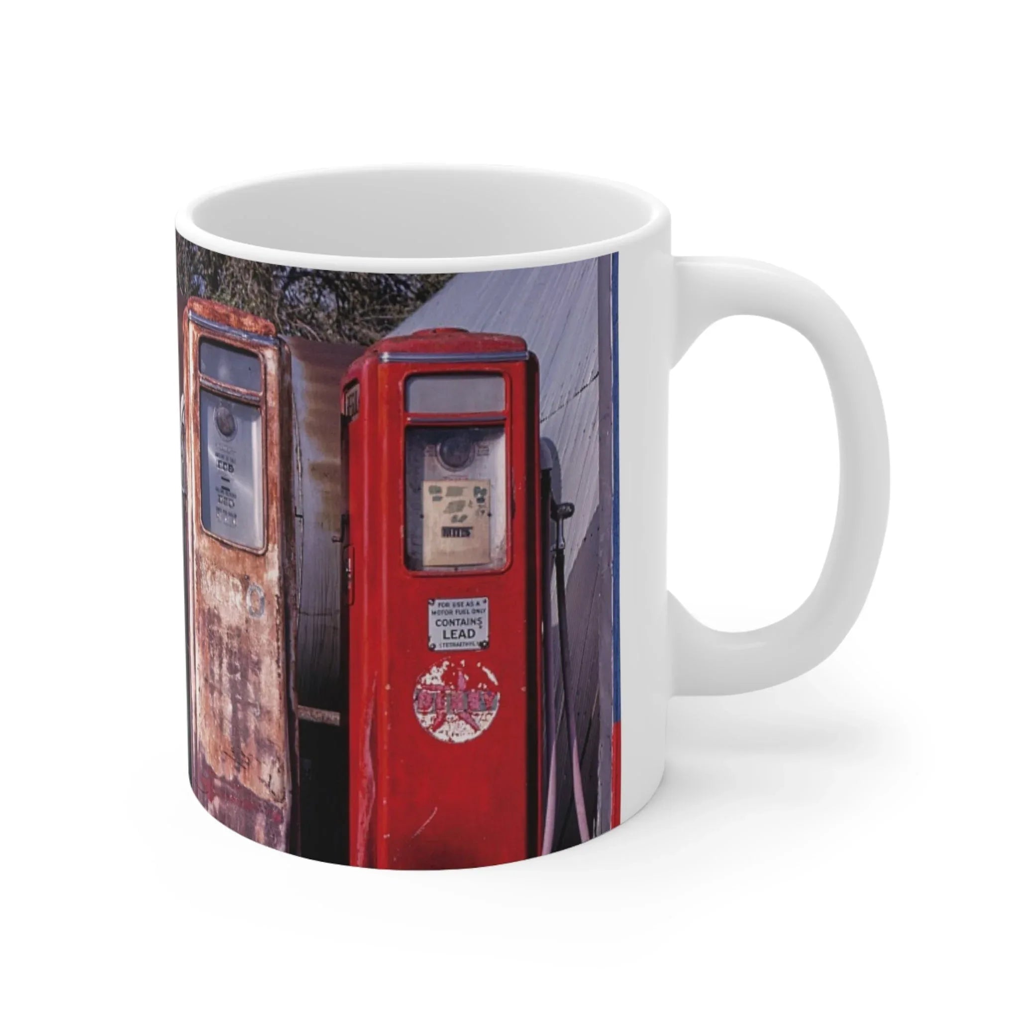 ROADSIDE MUGS - Gas Pumps Ceramic Mug 11oz - BIG FRENCHIES