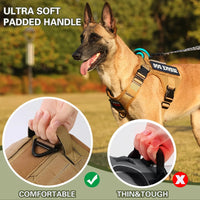 American Local Tactical Pet Boobs Service Dog Harness Vest Adjustable Reflective Dog Harness Metal Buckle Hiking Trainin