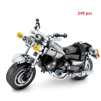 Cross-country Motorcycle Building Block Puzzle Toy