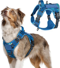No Pull Tactical Dog Harness Molle Vest Adjustable Medium Large Dogs