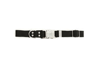 Modern Style Quick-Release Midnight Black Leather Dog Collar - BIG FRENCHIES