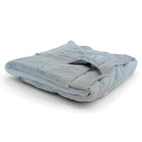 Luxury Satin Border Blanket - Silver - BIG FRENCHIES
