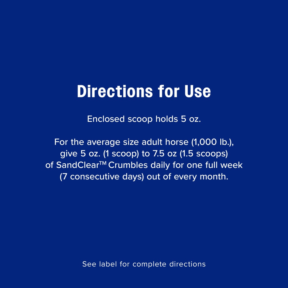 Farnam SandClear Psyllium Crumbles for Horses Digestive Support Sand Colic Risk 10 lbs.