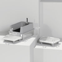 Cat Litter Box,Stainless Steel Litter Scoop