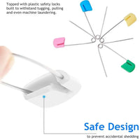 50Pcs Baby Safety Pins Plastic Head Cloth Diaper Pins Stainless Steel Sewing Safety Pins for Quilting Knitting Stitch Markers Stainless Steel Nappy Pins for Quilting Sewing Locking Safety Pins - BIG FRENCHIES