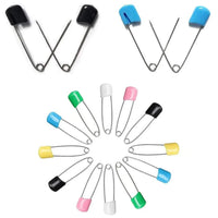 50Pcs Baby Safety Pins Plastic Head Cloth Diaper Pins Stainless Steel Sewing Safety Pins for Quilting Knitting Stitch Markers Stainless Steel Nappy Pins for Quilting Sewing Locking Safety Pins - BIG FRENCHIES