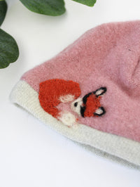 Sleeping Fox Cashmere Hat - Newborn - BIG FRENCHIES
