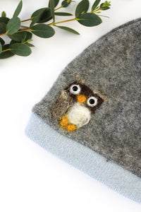Owl Cashmere Hat - Baby - BIG FRENCHIES