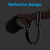 PetBonus Short Dog Leash, Safety Wrist Strap for Retractable Dog Leash, Reflective Design and Adjustable Soft Padded Handle, Extra Layer Security for Pet Stroller (Black)