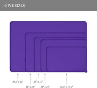 Waterproof Pet Feeding Mat with High Raised Edges, Heavier and Thicker Placemats for Cat Dog Water Bowl with BPA Free, Dogs Cats Food Mats for Messy Drinkers to Prevent Spill and Protect Floors