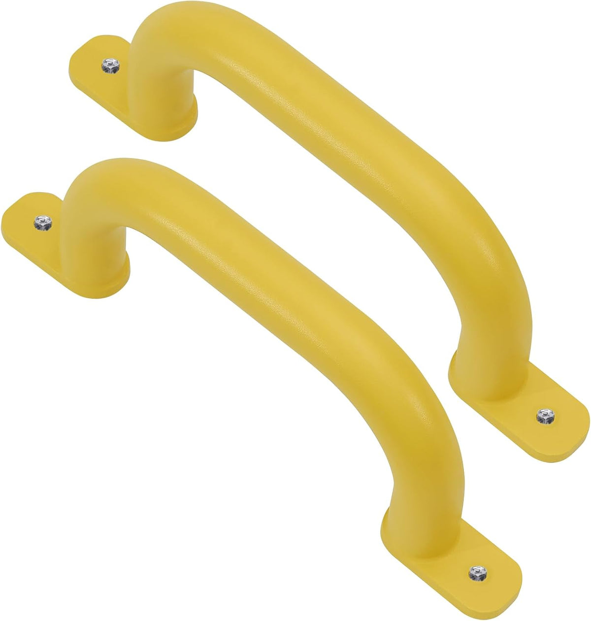 Purife 10 inch matte black metal playground safety handles, 2 pack with screws - view 3